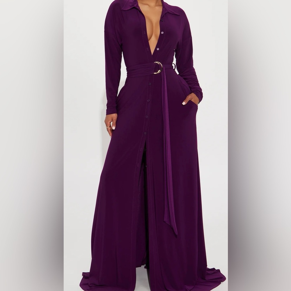 Elegant Purple Maxi Dress
